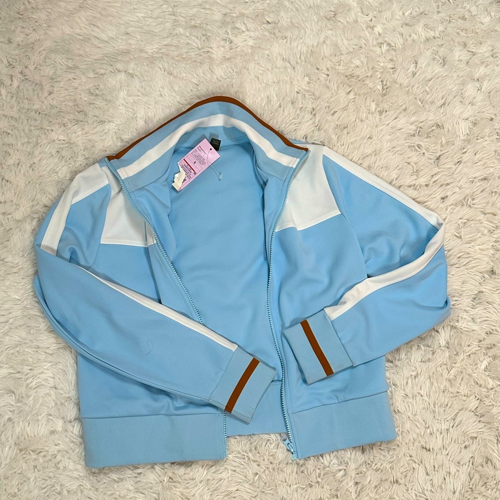 Light blue track jacket